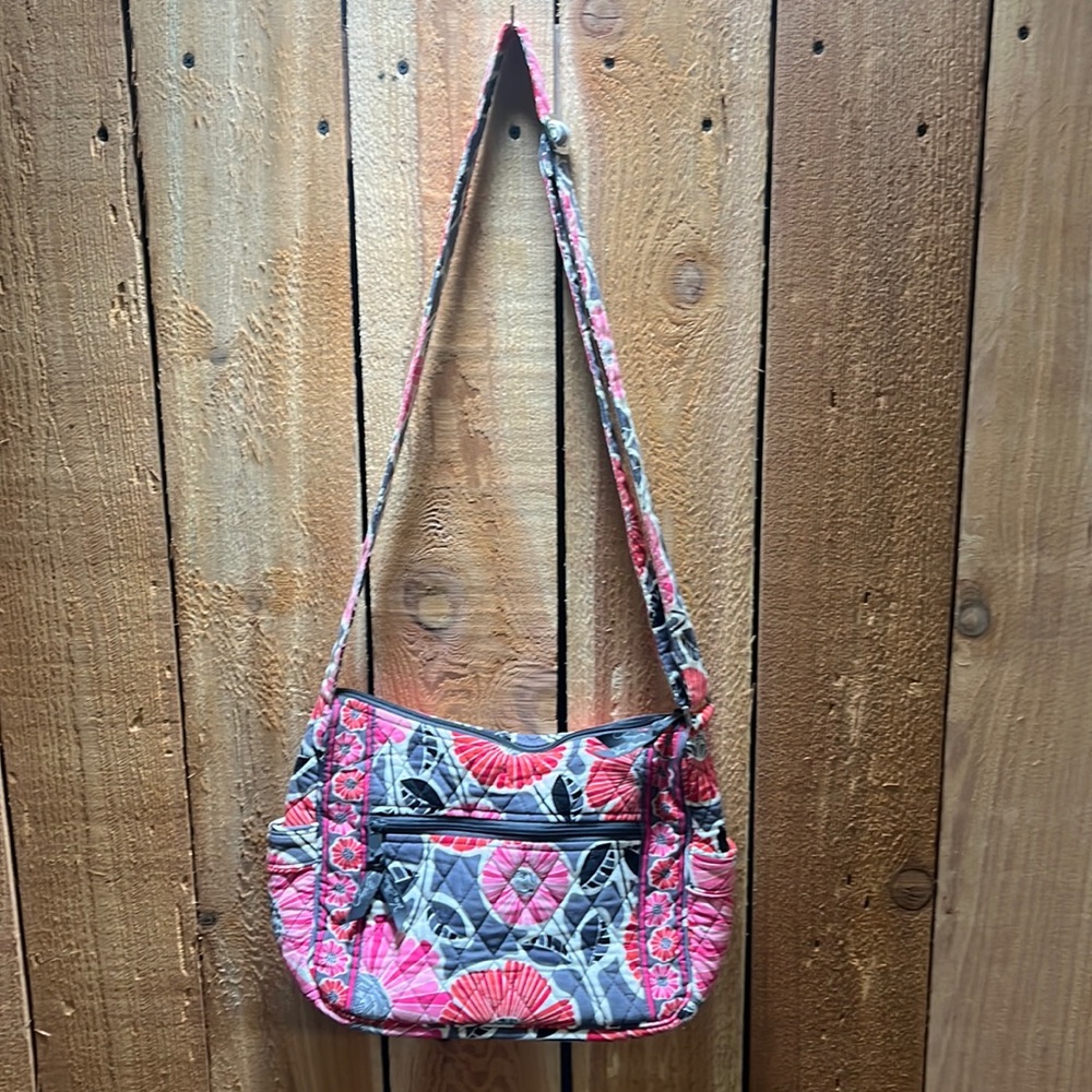 Vera Bradley retired print cherry blossoms shoulder/crossbody
